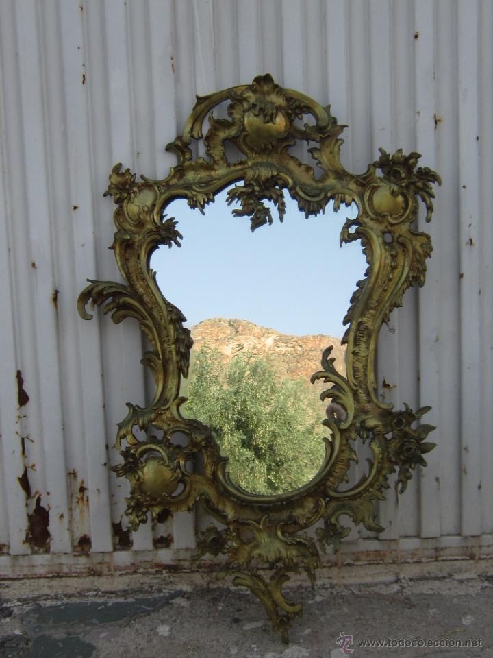 Antig&uuml;edades: ESPEJO ANTIGUO EN BRONCE - Foto 7