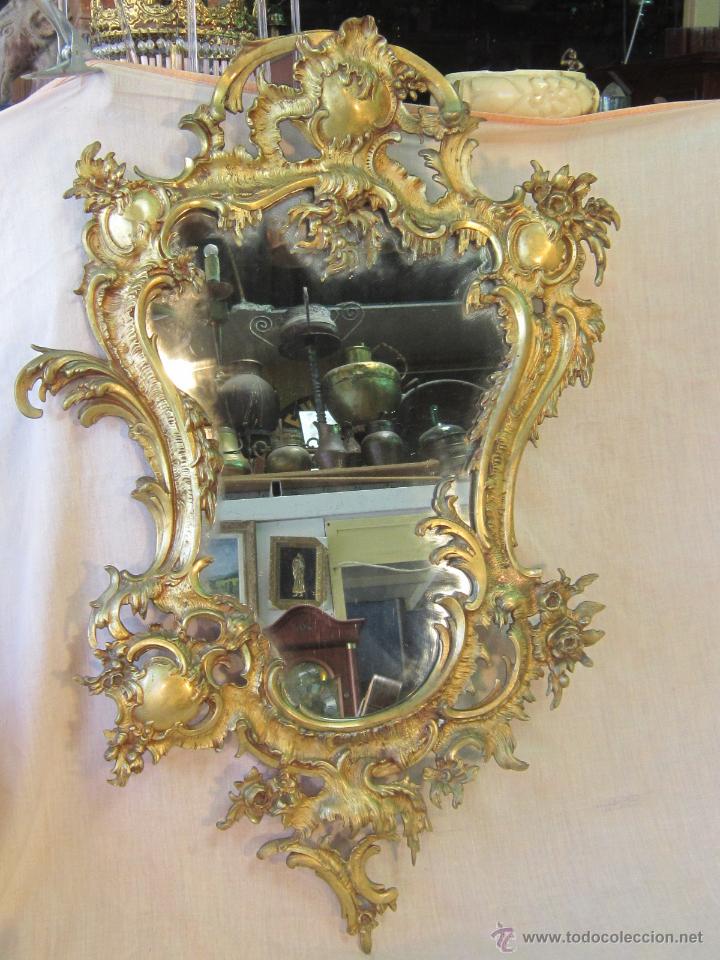 Antig&uuml;edades: ESPEJO ANTIGUO EN BRONCE - Foto 10