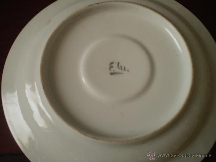 Antig&uuml;edades: 6 PLATOS DE PORCELANA - Foto 3