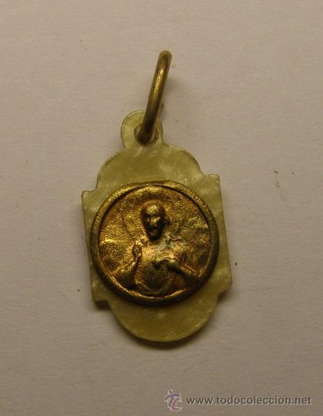 Antig&uuml;edades: Medalla religiosa del Sagrado Coraz&oacute;n. - Foto 1