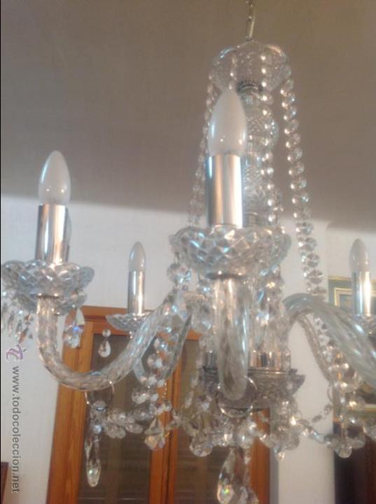 Antig&uuml;edades: LAMPARA DE CRISTAL - Foto 4