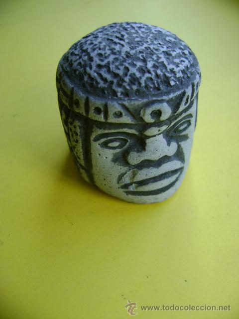 Antig&uuml;edades: Cabeza Olmeca de 3 cm - Foto 1