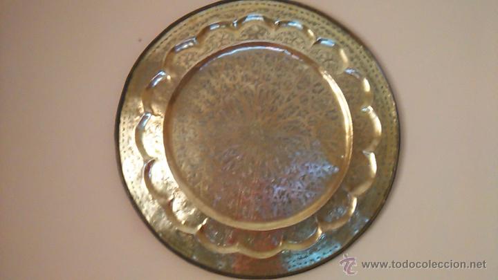 Antig&uuml;edades: BANDEJA DE GRAN TAMA&Ntilde;O EN BRONCE - Foto 2