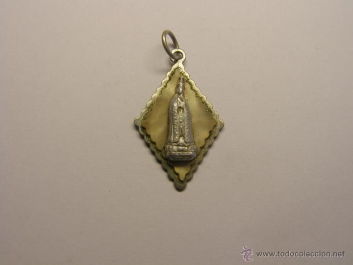 Antig&uuml;edades: Medalla religiosa de la Virgen de F&aacute;tima. - Foto 1
