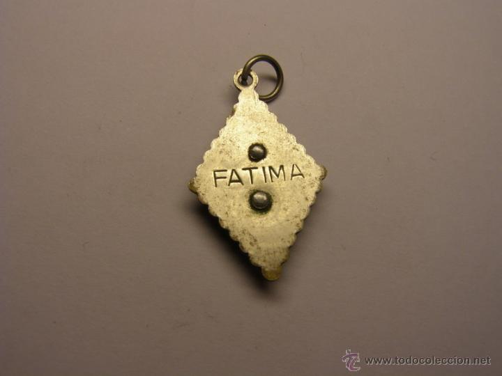 Antig&uuml;edades: Medalla religiosa de la Virgen de F&aacute;tima. - Foto 2