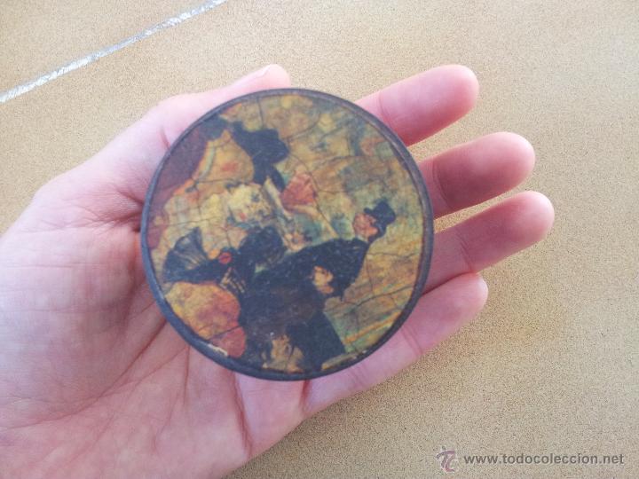 Antig&uuml;edades: Cajita de madera pintada - Foto 1