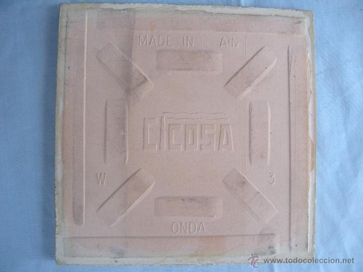 Antig&uuml;edades: AZULEJO CON REFR&Aacute;N CICOSA - Foto 2