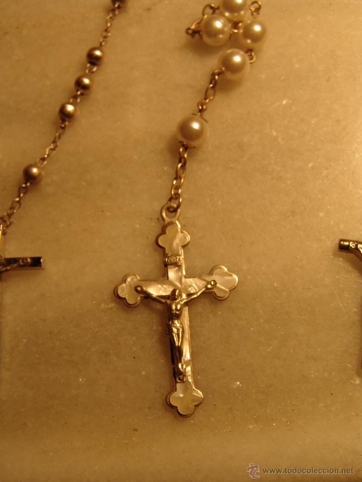Antig&uuml;edades: ROSARIO CON CRUZ DE N&Aacute;CAR Y PLATA - Foto 4