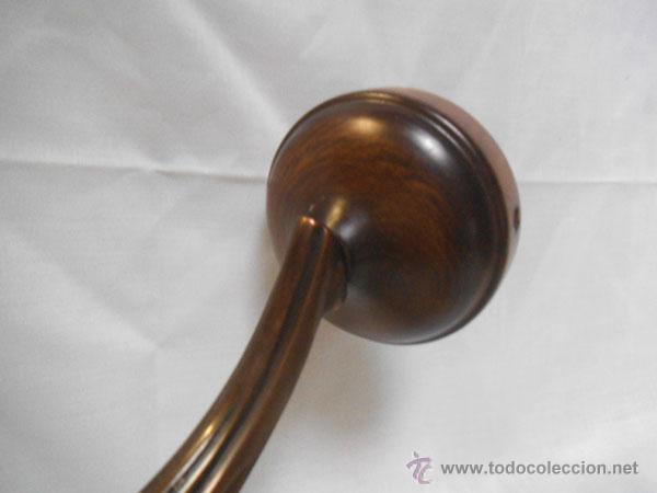 Antig&uuml;edades: APLIQUE DE BRONCE CON TULIPA DE CRISTAL - Foto 4