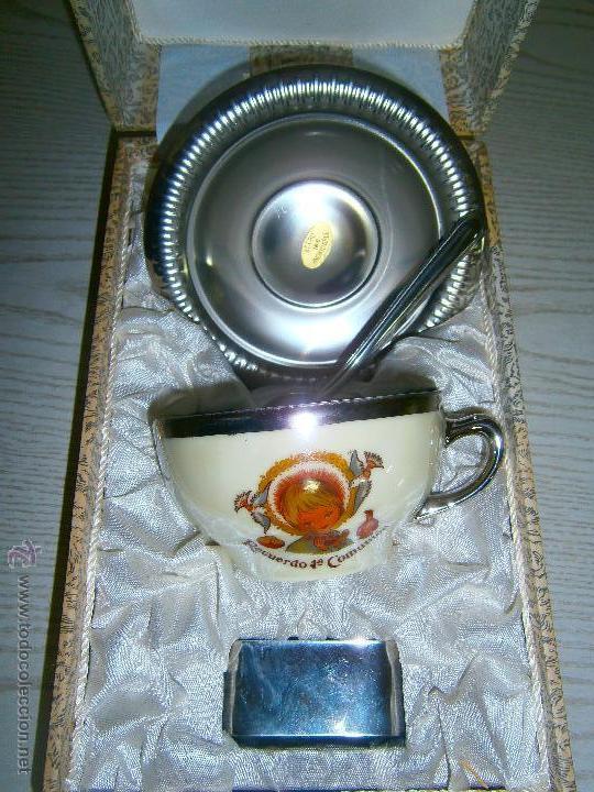 Antig&uuml;edades: Antiguo juego de comuni&oacute;n. En su caja. - Foto 1