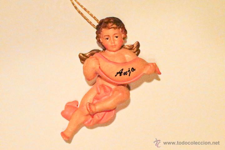 Antig&uuml;edades: &Aacute;ngel en madera 8 cm - Foto 1