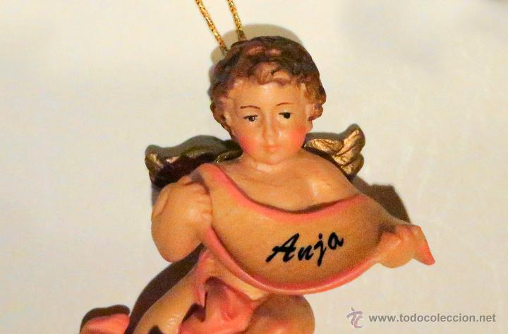 Antig&uuml;edades: &Aacute;ngel en madera 8 cm - Foto 3