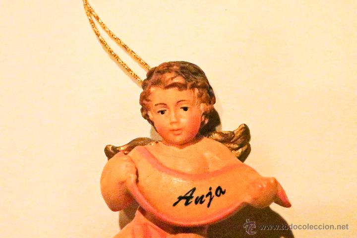 Antig&uuml;edades: &Aacute;ngel en madera 8 cm - Foto 4