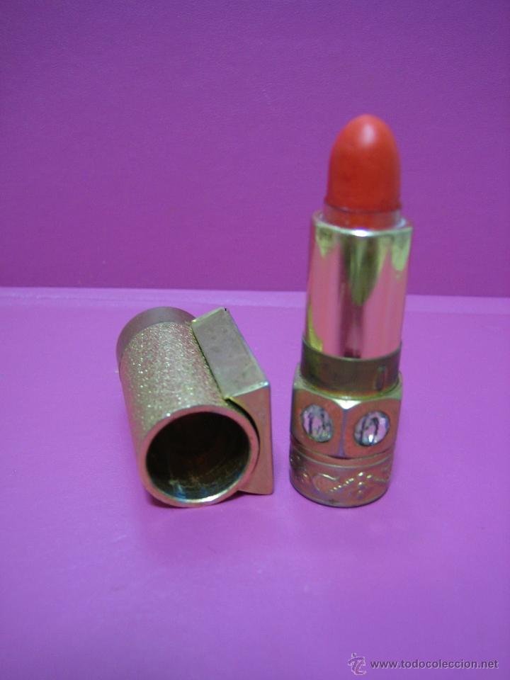 Antig&uuml;edades: L&aacute;piz de labios antiguo para se&ntilde;ora Con espejo - Foto 6