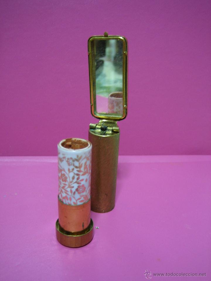 Antig&uuml;edades: L&aacute;piz de labios antiguo para se&ntilde;ora con espejo - Foto 7