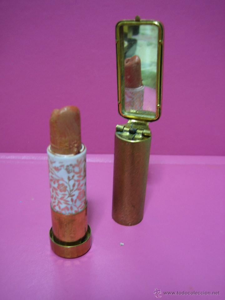 Antig&uuml;edades: L&aacute;piz de labios antiguo para se&ntilde;ora con espejo - Foto 9