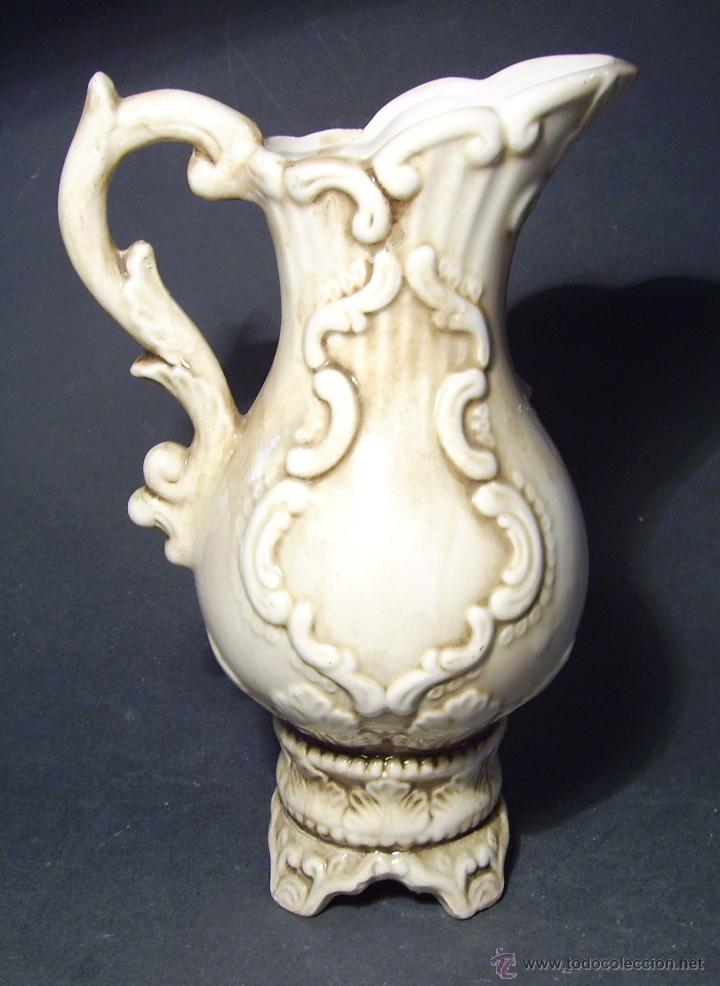 Antig&uuml;edades: JARRA  DE  CERAMICA  TIPO  CAPODIMONTE - Foto 3