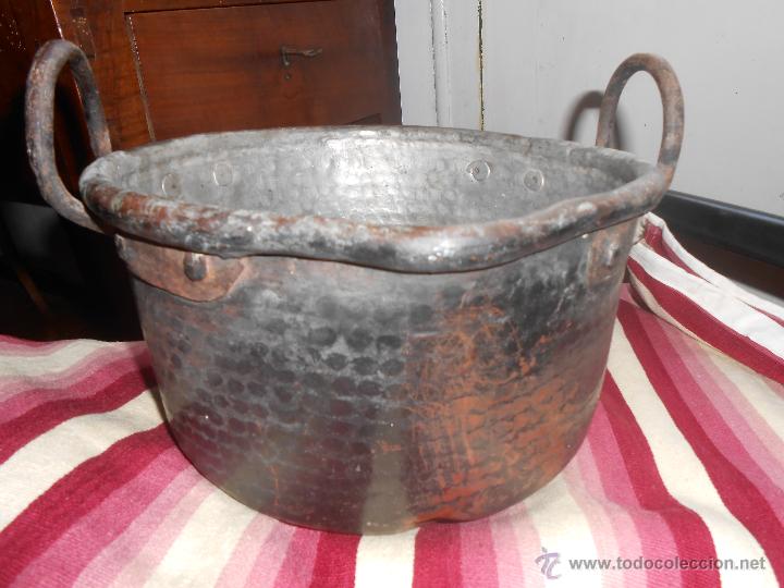 Antig&uuml;edades: CALDERO   DE   COBRE  -Siglo XIX- - Foto 1