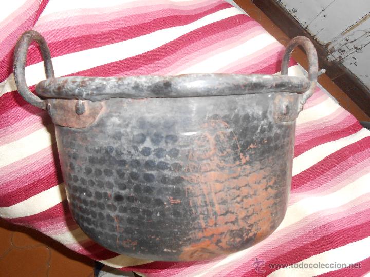 Antig&uuml;edades: CALDERO   DE   COBRE  -Siglo XIX- - Foto 2