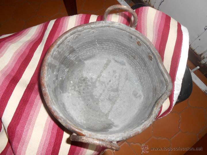 Antig&uuml;edades: CALDERO   DE   COBRE  -Siglo XIX- - Foto 3