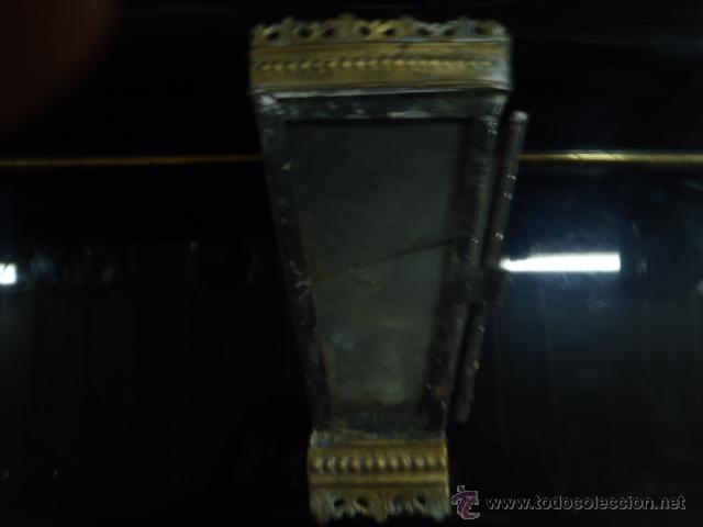 Antig&uuml;edades: ANTIGUO FAROL DE VARA PROCESIONAL.19 CM.FUNCIONA CON ACEITE. - Foto 2
