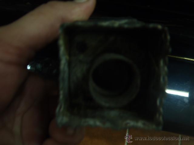 Antig&uuml;edades: ANTIGUO FAROL DE VARA PROCESIONAL.19 CM.FUNCIONA CON ACEITE. - Foto 3