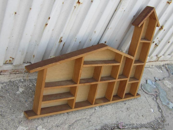 Antig&uuml;edades: REPISA EN MADERA PARA MINIATURAS - Foto 5