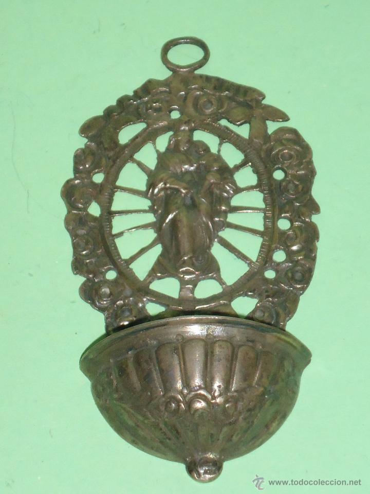 Antig&uuml;edades: AGUABENDITERA EN PLATA DE LEY DE LA VIRGEN. -- 24 - Foto 1