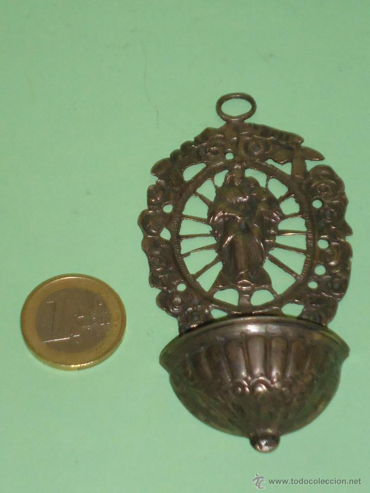 Antig&uuml;edades: AGUABENDITERA EN PLATA DE LEY DE LA VIRGEN. -- 24 - Foto 2