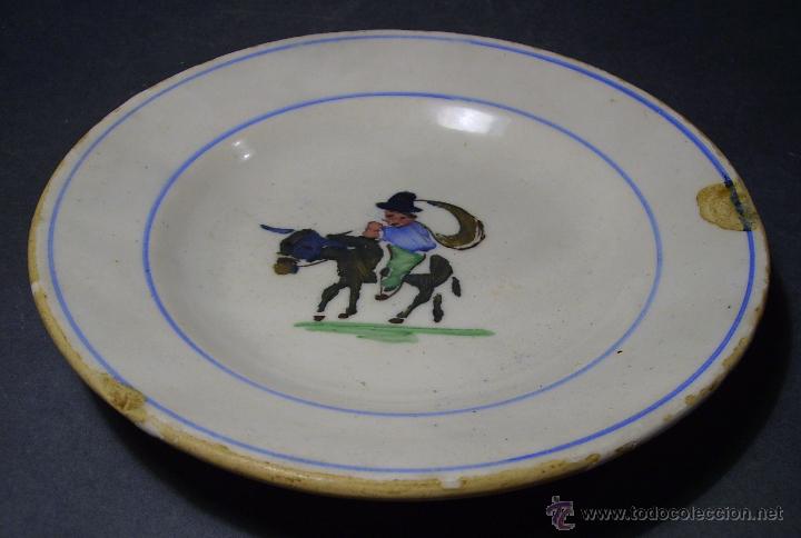 Antig&uuml;edades: BONITO  PLATO  CERAMICA  MANISES - Foto 3