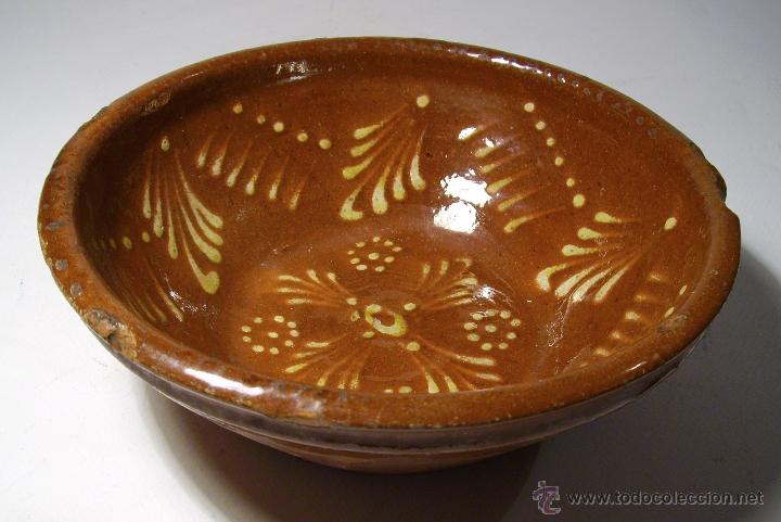Antig&uuml;edades: CUENCO DE CERAMICA POPULAR - Foto 3