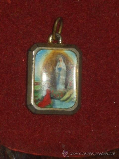 Antig&uuml;edades: MEDALLA O COLGANTE DE LA VIRGEN. - Foto 4