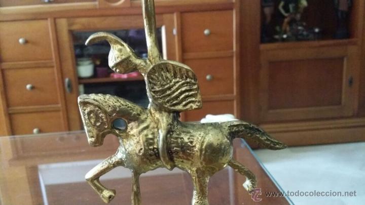 Antig&uuml;edades: antiguo candelabro de bronce, - Foto 3