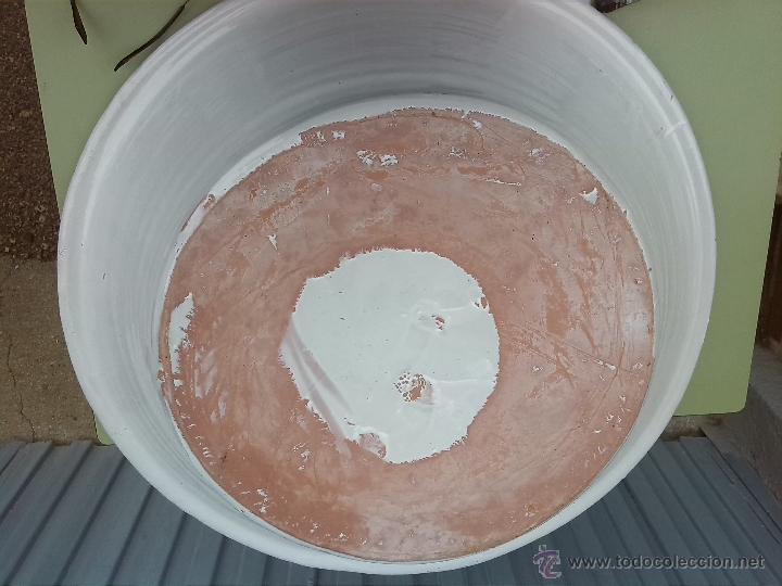 Antig&uuml;edades: viejo lebrillo pintado a mano - Foto 5