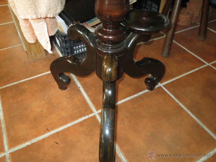 Antig&uuml;edades: PALANGANERO DE MADERA SIGLO XIX - Foto 4