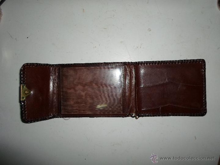 Antig&uuml;edades: CARTERA DE CUERO - Foto 2