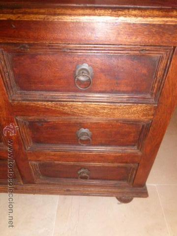 Antig&uuml;edades: COMODA TOCADOR DE MADERA CON ESPEJO OVAL. - Foto 8