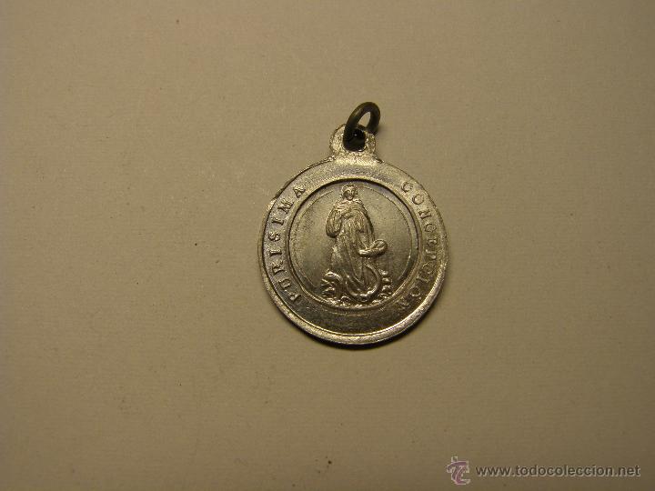 Antig&uuml;edades: Medalla religiosa de la Pur&iacute;sima Concepci&oacute;n. - Foto 1