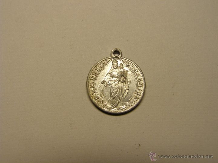 Antig&uuml;edades: Medalla religiosa de la Virgen del Carmen. - Foto 1