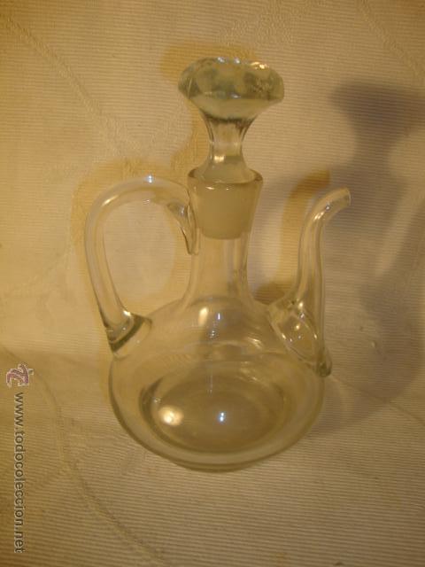 Antiquit&eacute;s: ANTIGUA ACEITERA VINAGRERA REALIZADA EN CRISTAL. A&Ntilde;OS 20/30