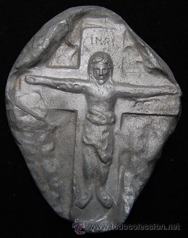 Antig&uuml;edades: PLACA CRISTO CRUCIFICADO - Foto 1