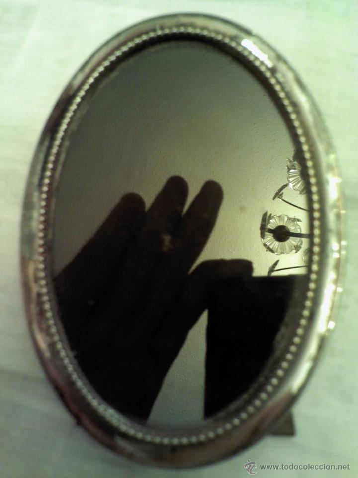 Antig&uuml;edades: MARCO DE PLATA OVALADO CON CONTRASTE - Foto 1