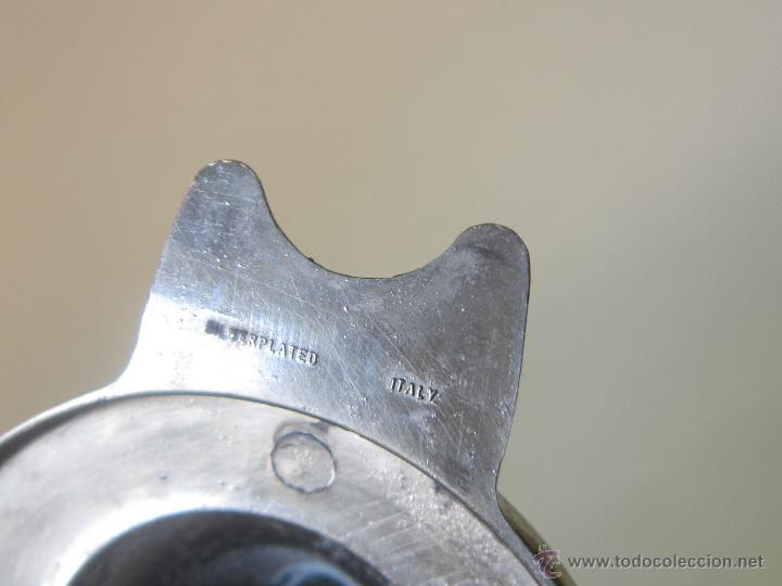 Antig&uuml;edades: BOTELLA DE CRISTAL Y METAL PLATEADO - Foto 8