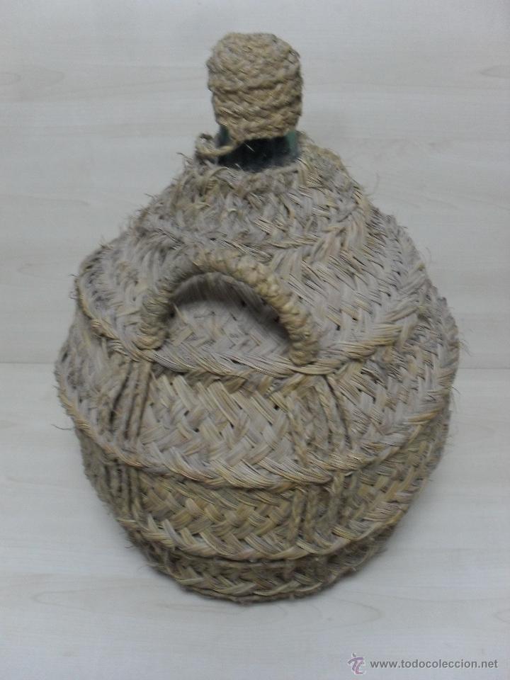 Antig&uuml;edades: GARRAFA- DAMAJUANA FORRADA EN ESPARTO - Foto 2
