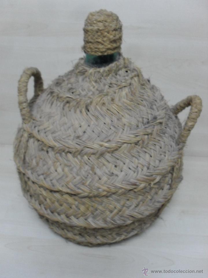 Antig&uuml;edades: GARRAFA- DAMAJUANA FORRADA EN ESPARTO - Foto 3