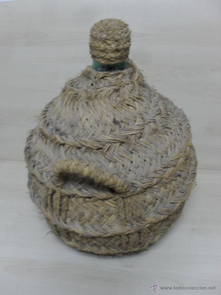 Antig&uuml;edades: GARRAFA- DAMAJUANA FORRADA EN ESPARTO - Foto 4