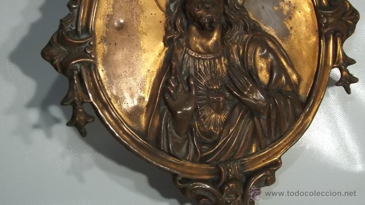 Antig&uuml;edades: Cobre de coraz&oacute;n de Jes&uacute;s - Foto 3
