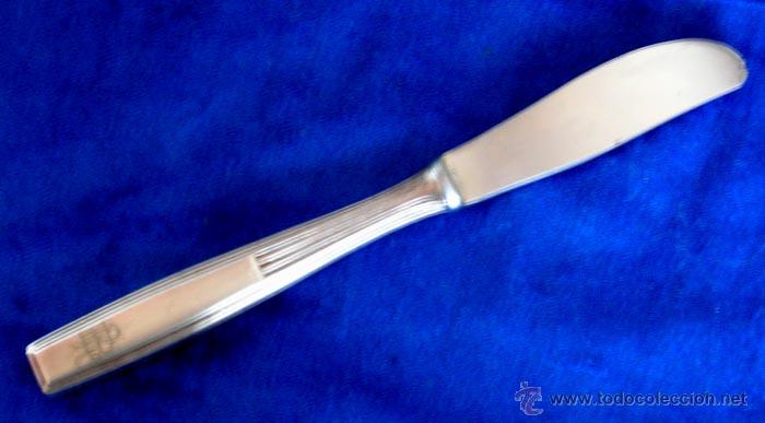 Antig&uuml;edades: Cuchillo postre o infantil Platineta - Foto 1