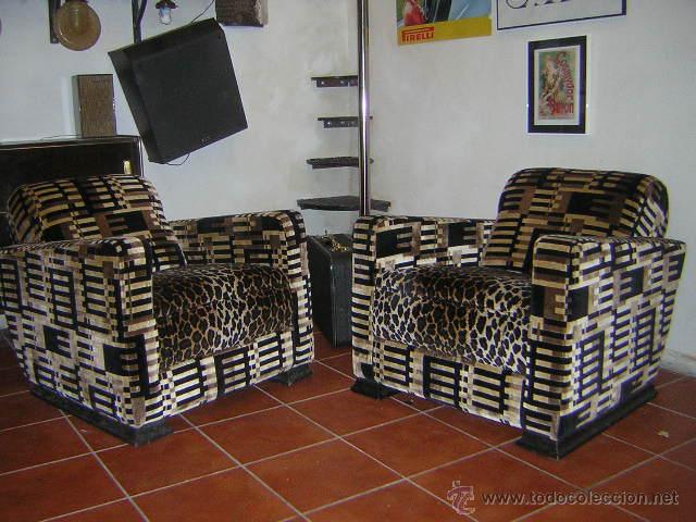 Antig&uuml;edades: Pareja sillones art-dec&oacute; - Foto 1