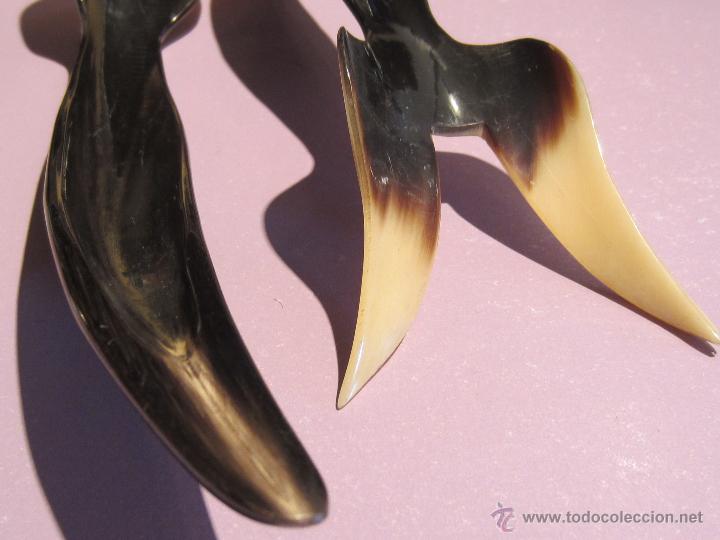 Antig&uuml;edades: cubierto de servir de cuerno de toro - Foto 4